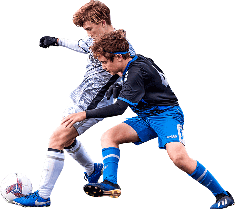 boys battling for the ball