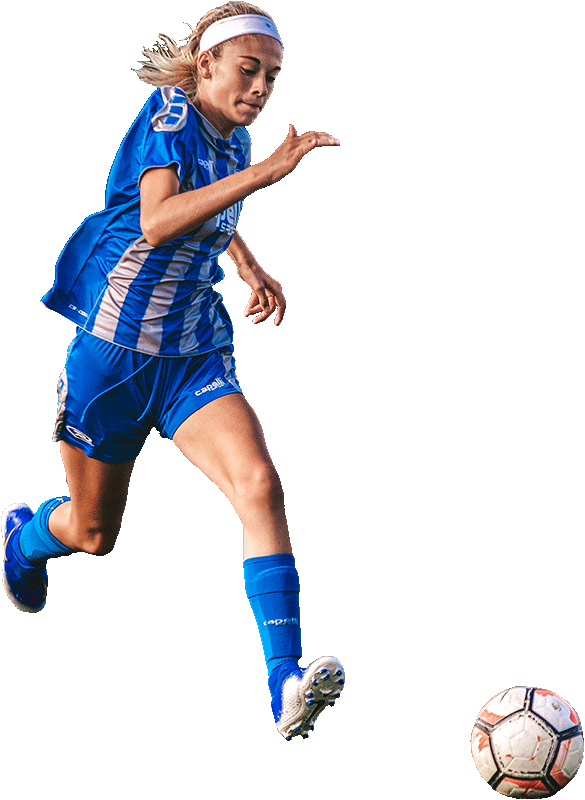senior girl with ball