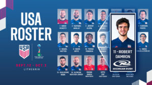 Robert Damron to represent U.S. in Futsal World Cup
